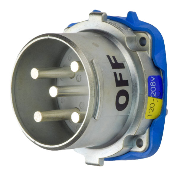 39-68237-K16 - DR100 INLET METAL SIZE 4 TYPE 3R 3P+N+G 100A 120/208 VAC 60 Hz NO AUX